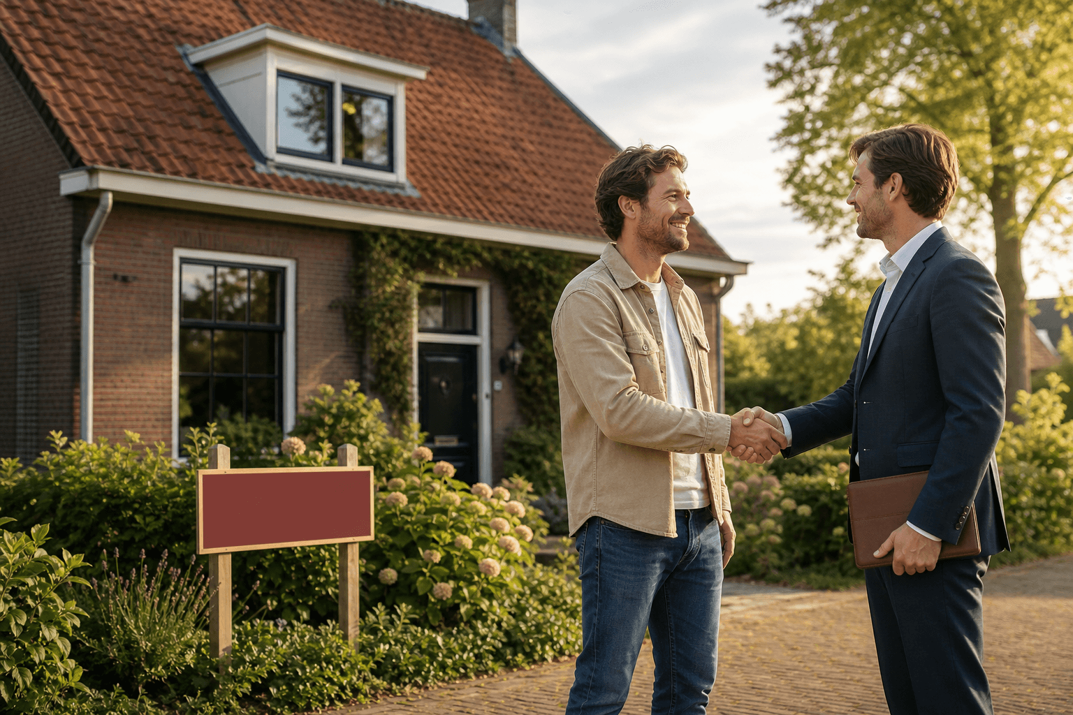 Makelaar met klant
